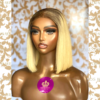 QUEEN BlBl -10 inches 6x6 hd Blonde bob wig unit