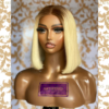 QUEEN Fea -10 inches 2x6 blonde bob wig unit