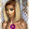 QUEEN Nicki -12 inches 5x5 white blonde bone straight wig unit