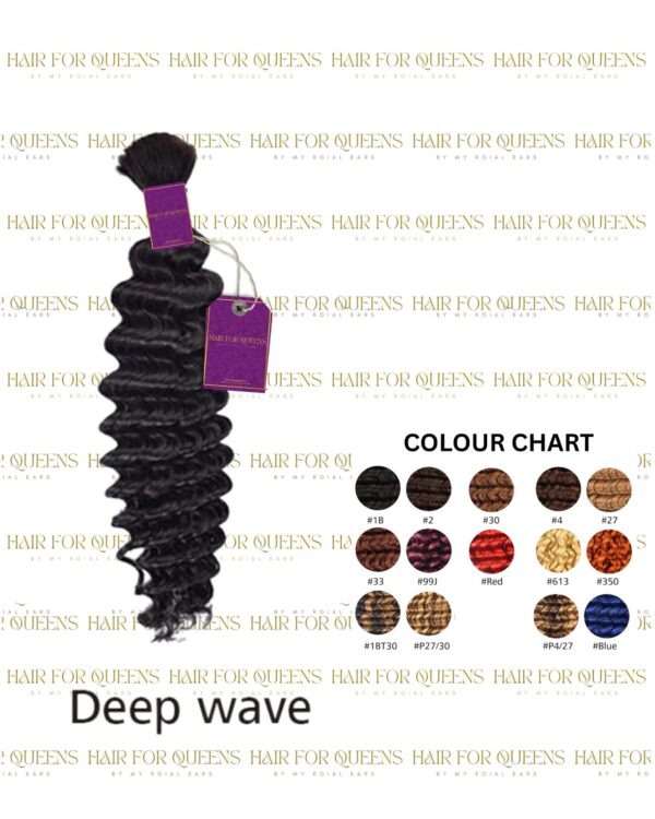 Deep Wavy Bulk Hair - Image 2
