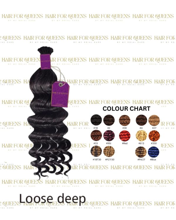Loose Wave and Deep Wave Bulk Hair - Image 2