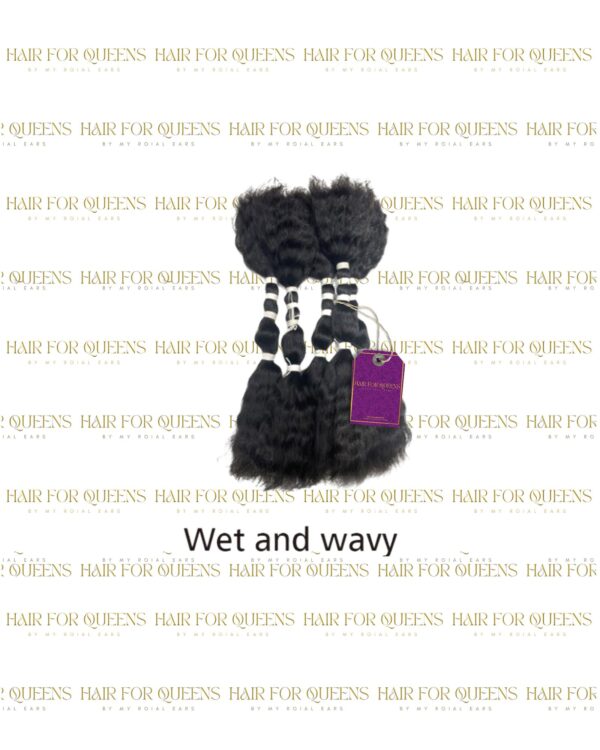Wet Wavy Bulk Hair