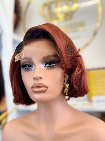 Liza – 8 inches 5x5HD Raw Pixie Layered Bob Wig