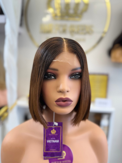 Queen Emma – two tone brown bone straight Vietnamese wig