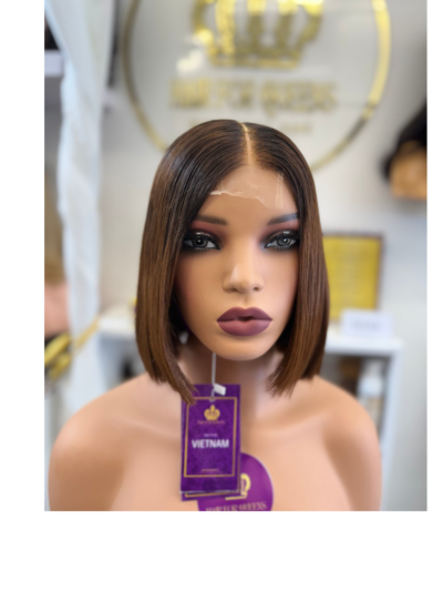 Queen Emma – two tone brown bone straight Vietnamese wig