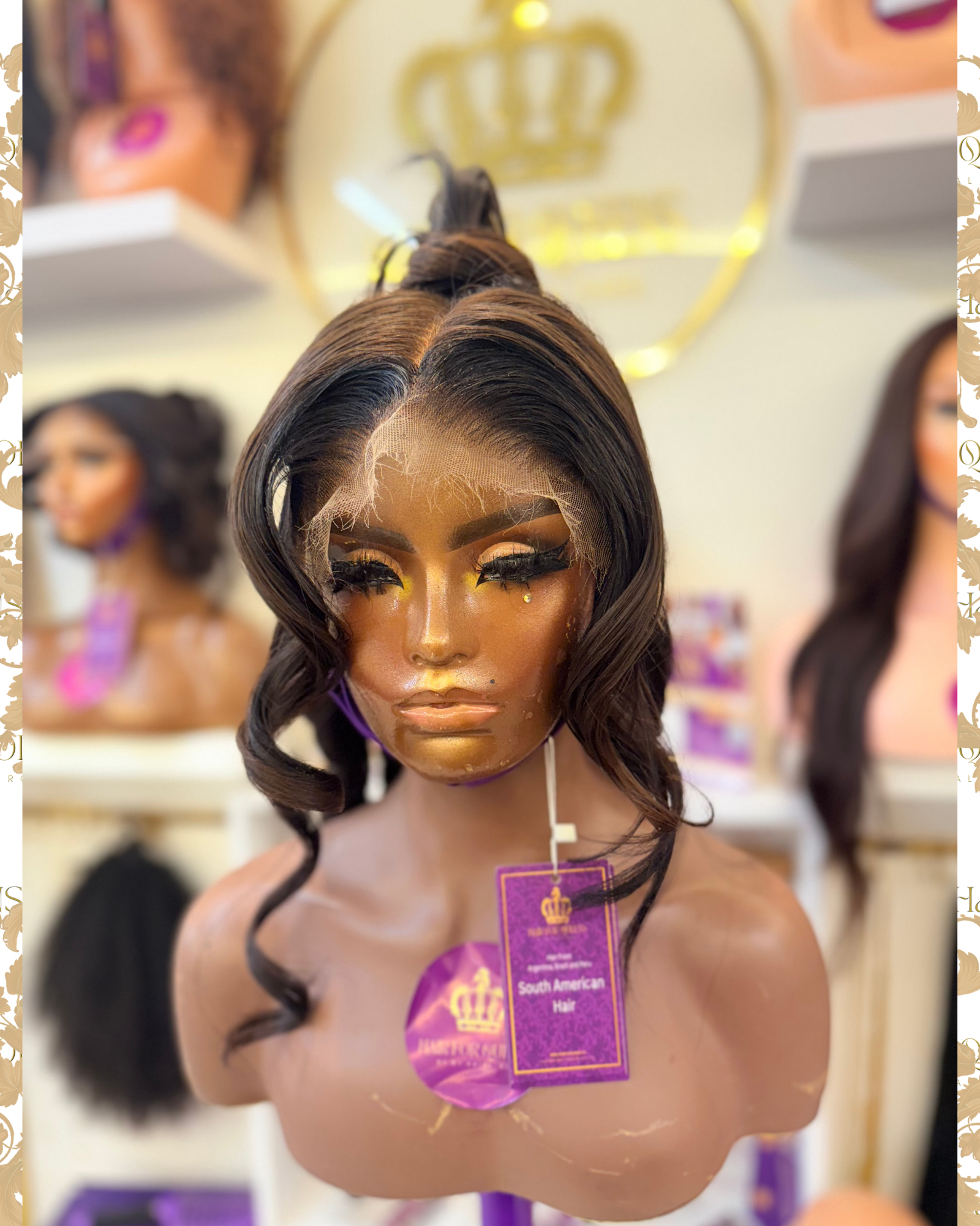 Queen Anda – 26inches Full Lace HD South American Straight Wig - Image 5