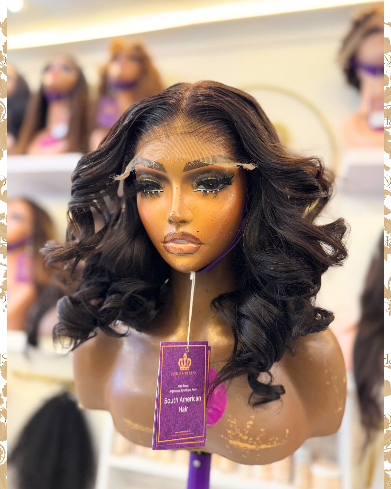 Queen Andrea – 20inches 5x5HD South American Yaki Wig