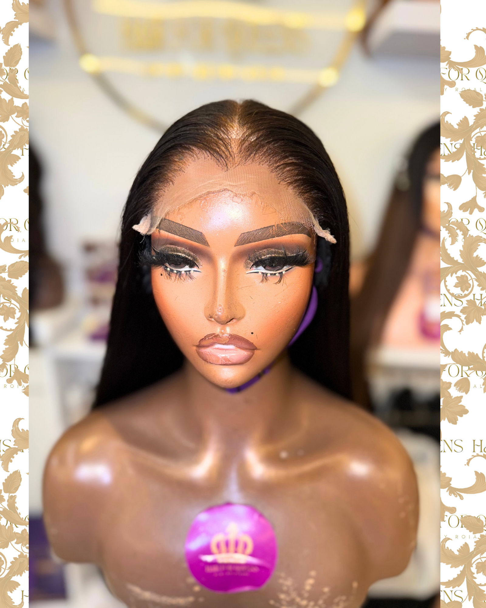 Queen Tari – 24 inches 6x6HD Raw Bone straight Lagos Hair Line Wig